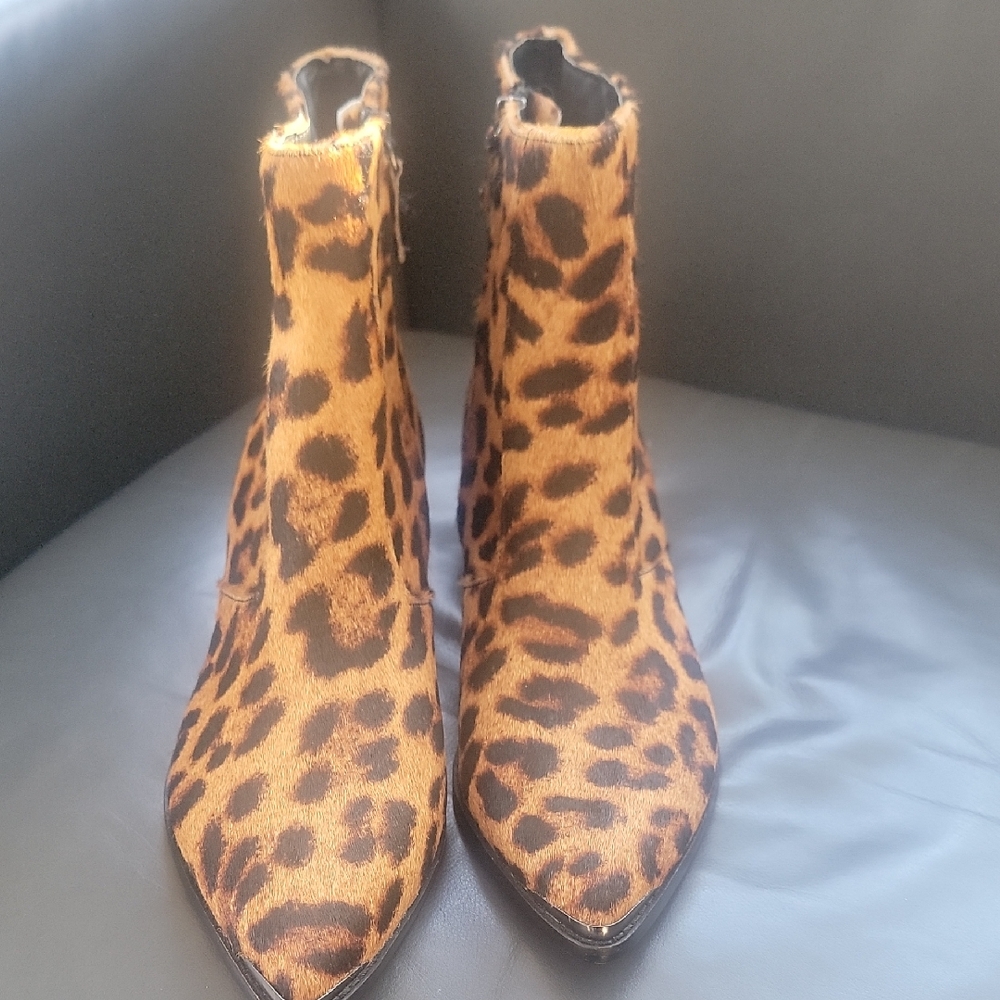 Botkier Leopard Print Ankle Booties